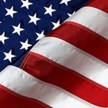 American Flag with waves