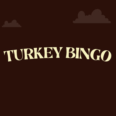 Turkey Bingo written on brown background